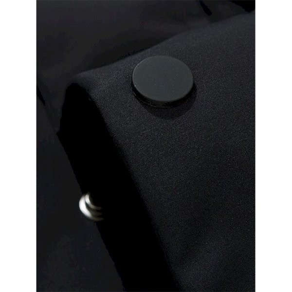 Men's Padded Long Coat Regular Fit Jacket Solid Colored Army Green Black